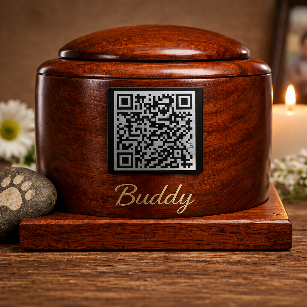 Companion memorial QR plate